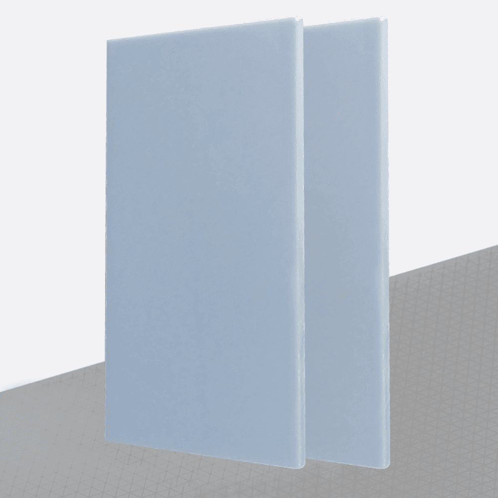 Plexiglas bleu pastel