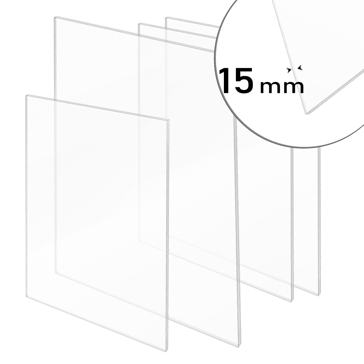plexiglas 15mm - 2050 x 1525 mm - placa plexiglas 15mm transparent